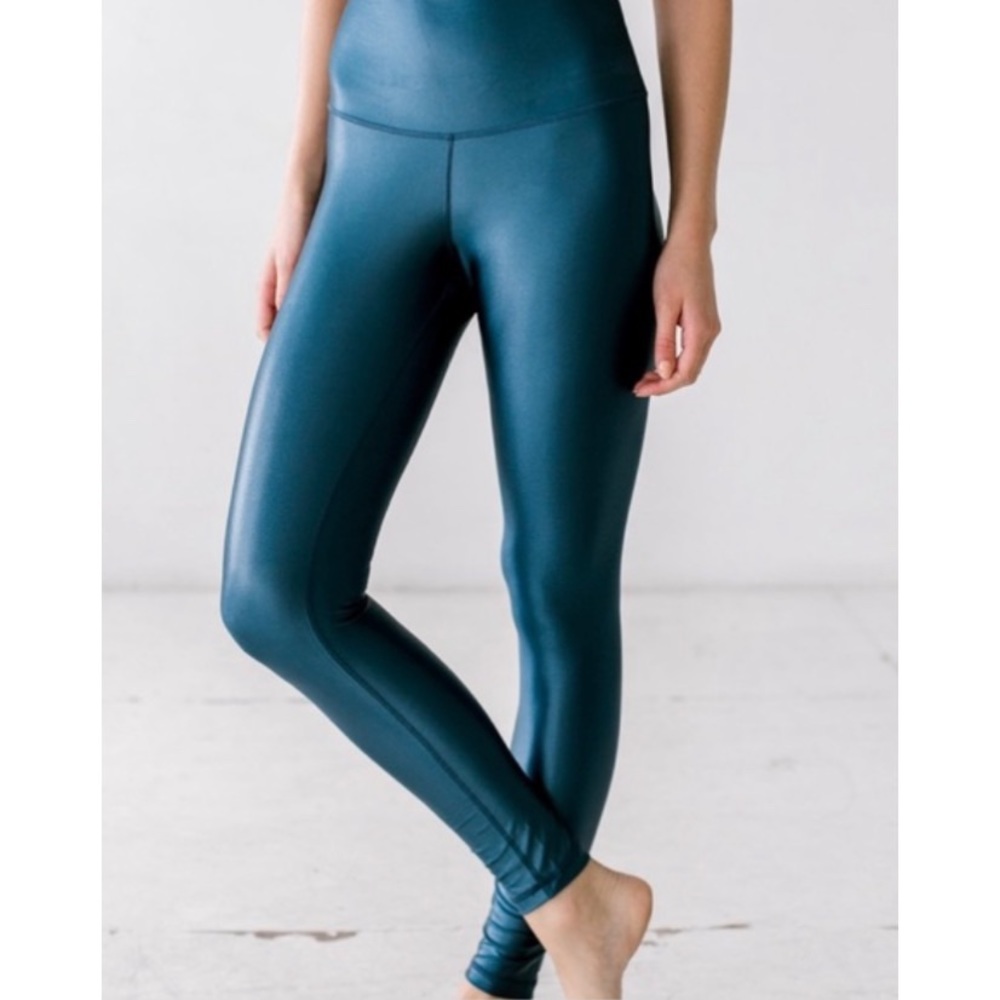 DYI High Shine Leggings Teal